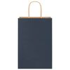 vidaXL Paper Bags 50 pcs with Handles Blue 21x11x31 cm