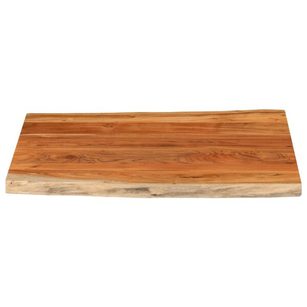 vidaXL Table Top 110x80x3.8 cm Rectangular&nbsp;Solid Wood Acacia Live Edge