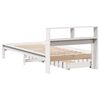 vidaXL Bookcase Bed without Mattress White 90x200 cm Solid Wood Pine