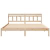 vidaXL Bed Frame Brown 180 x 200 cm Solid Pine Wood