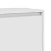 vidaXL Bedside Cabinet High Gloss White 45x34x44.5 cm Engineered Wood