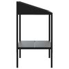 vidaXL Plant Stand Anthracite 56.5x54.5x100 cm Galvanised Steel