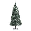 vidaXL Artificial Pre-lit Christmas Tree with Ball Set Green 240 cm