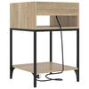 vidaXL Bedside Cabinet Sonoma Oak 40 x 40 x 61 cm Engineered Wood