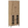 vidaXL Highboard 2 pcs Artisan Oak 69.5 x 34 x 180 cm Engineered Wood