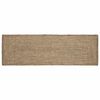 vidaXL Area Rugs Rectangular Natural and Black 80 x 250 cm Jute