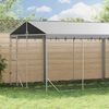 vidaXL Outdoor Dog Kennel with Roof Silver 3x9x2.5 m Galvanised Steel