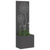 vidaXL Garden Privacy Screen Black 50 x 140 cm Cold-rolled steel