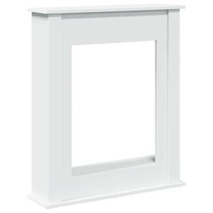 vidaXL Fireplace Surround White 75x20x87.5 cm Engineered Wood