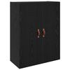 vidaXL Wall-Mounted Cabinet 2 pcs Black Oak 69.5 x 34 x 90 cm