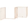 vidaXL Dog Gate with Door Foldable 6 Panels 480 cm Poplar Wood