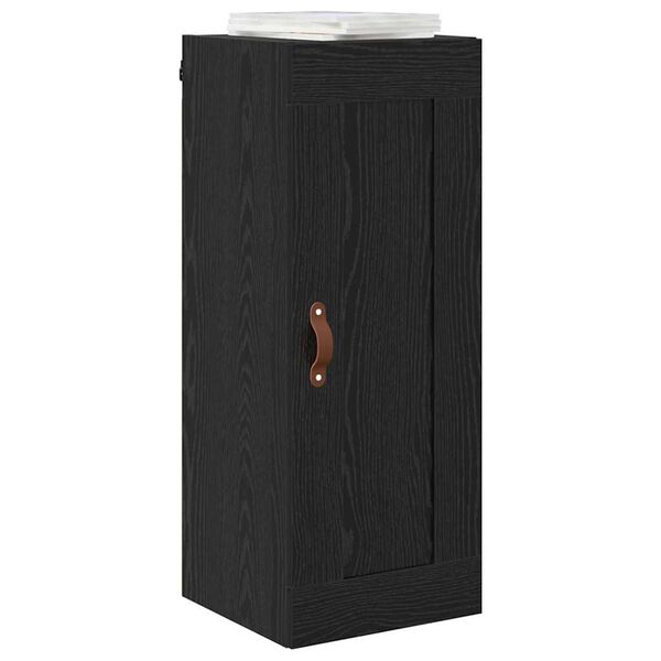 vidaXL Wall Mounted Cabinet Black Oak 34.5 x 34 x 90 cm
