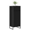 vidaXL Bathroom Cabinet Black Oak 40 x 30 x 100 cm Engineered Wood