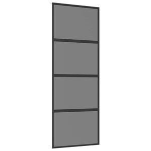 vidaXL Sliding Door 76 x 205 cm Tempered Glass and Aluminium