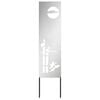 vidaXL Garden Privacy Screen Silver 32 x 140 cm Galvanised steel