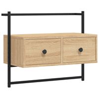 vidaXL TV Cabinet Wall-mounted Sonoma Oak 60.5x30x51 cm Engineered Wood