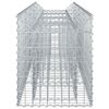 vidaXL Gabion Raised Bed Silver 200 x 50 x 60 cm Galvanised Steel