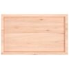 vidaXL Wall Shelf 100x60x(2-6) cm Untreated Solid Wood Oak