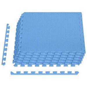 vidaXL Floor Mats 6 pcs 2,16 ㎡ EVA Foam Blue