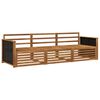 vidaXL Outdoor Sofa Set 3 pcs Natural Solid Acacia Wood