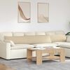 vidaXL Sofa Pillows 2 pcs Cream 200 x 40 cm Fabric