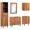 vidaXL Bathroom Sets 5 pcs Acacia Brown Winish Solid Mango Wood