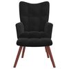 vidaXL Relaxing Chair 2 pcs Black Velvet