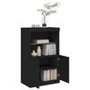 vidaXL Sideboard with LED Lights Black 60.5x37x100 cm