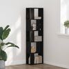 vidaXL Bookcase Black Oak 45 x 23.5 x 162.5 cm
