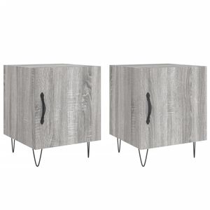 vidaXL Bedside Cabinets 2 pcs Grey Sonoma 40x40x50 cm Engineered Wood