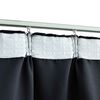 vidaXL Blackout Curtains with Hooks 2 pcs Anthracite 140x175 cm