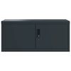 vidaXL File Cabinet Anthracite 90x40x145 cm Steel