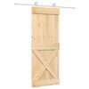 vidaXL Sliding Door 80 x 210 cm Solid Pine Wood (Untreated)