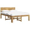 vidaXL Double Bed Frame with Headboard ROSTOCK White 120 x 200 cm
