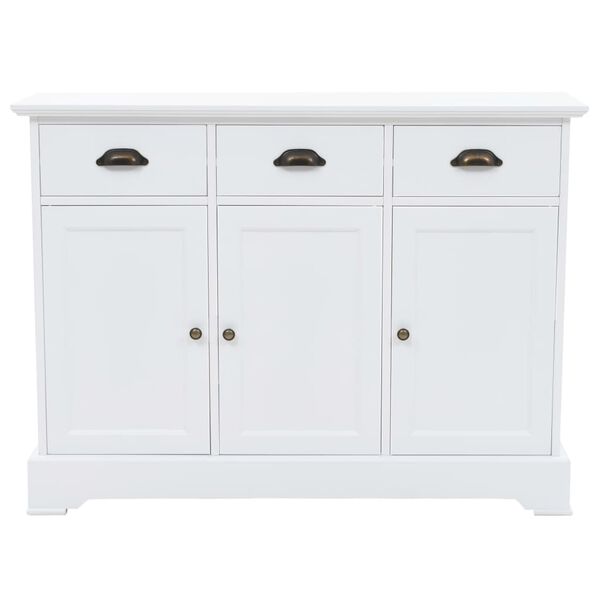 vidaXL Sideboard with 3 Doors MDF and Pinewood 105x35x77.5 cm