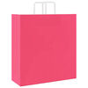 vidaXL Paper Bags 250 pcs with Handles Pink 45x17x48 cm