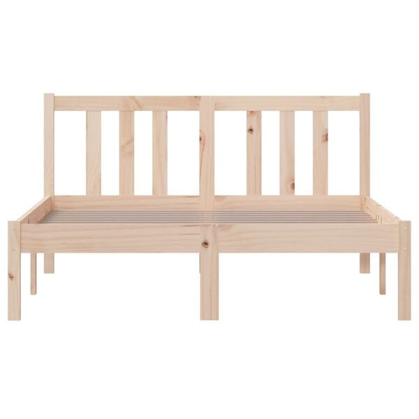 vidaXL Bed Frame without Mattress Solid Wood 120x200 cm