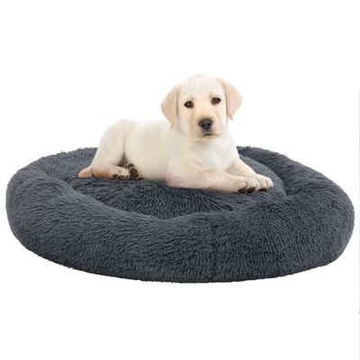 vidaXL Washable Dog & Cat Cushion Dark Grey 70x70x15 cm Plush