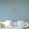 Homemania Wall Decoration Deer 51x51 cm Steel Copper