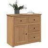 vidaXL Sideboard with Drawers PANAMA 93x40x80 cm Solid Wood Pine