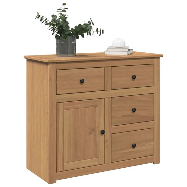 vidaXL Sideboard with Drawers PANAMA 93x40x80 cm Solid Wood Pine