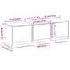 vidaXL TV Cabinet with LEDs with Drawer Artisian Oak 140 x 34 x 40 cm