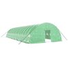 vidaXL Greenhouse with Steel Frame Green 96 m&sup2; 16x6x2.85 m