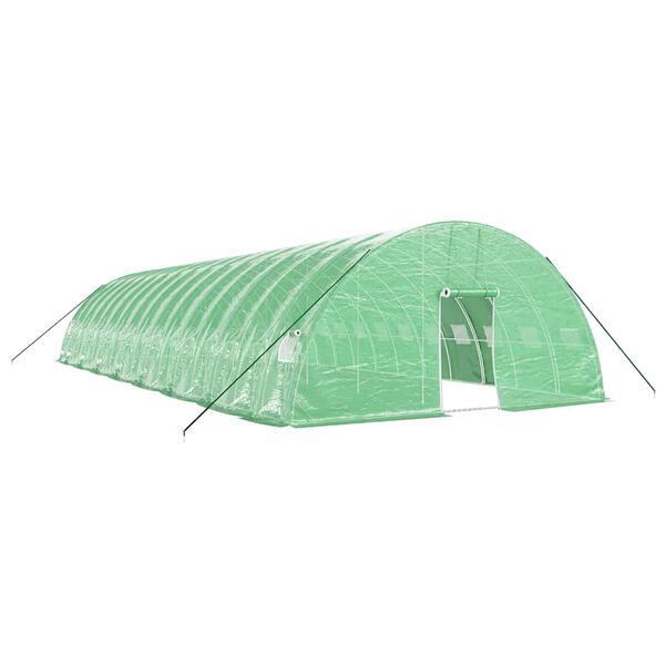 vidaXL Greenhouse with Steel Frame Green 96 m&sup2; 16x6x2.85 m