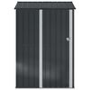 vidaXL Garden Sheds Anthracite 140.5 x 74 x 200 cm Metal