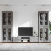 vidaXL TV Cabinet Set with Drawer Grey Sonoma Engineered Wood