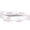 vidaXL Bed Frame with LED without Mattress Grey Sonoma 160x200 cm