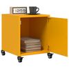 vidaXL Bedside Cabinet Mustard Yellow 36x39x43.5 cm Steel