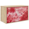 vidaXL Wall-mounted TV Cabinet AACHEN 69 x 33 x 40 cm Sonoma Oak