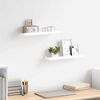vidaXL Picture Frame Ledge Shelves 2 pcs White 40x9x3 cm MDF
